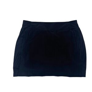 Athleta Black Skort Size 10 Built-In Shorts Back & Hidden Front Pockets Athletic